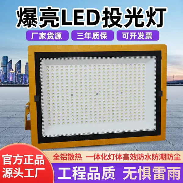 LED户外照明 室外防水探照路灯工程工业车间厂房防爆投光射灯具