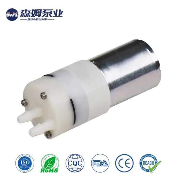 森姆厂家微型水泵S370D2-LP通过了FDA,LFGB,REACH认证