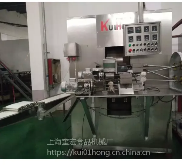奎宏供应蛋卷机/全自动夹馅蛋卷线/全自动灌浆颗粒蛋卷线