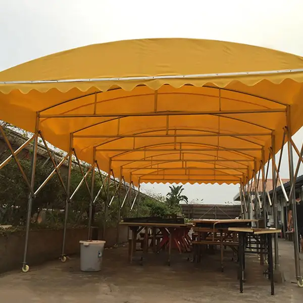 桂林秀峰大排档伸缩帐篷 STXF-01 户外仓储推拉雨棚 规格定制