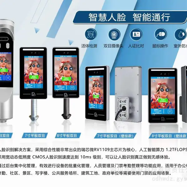 供应动态双目人脸识别+电动广告门耍人脸进出