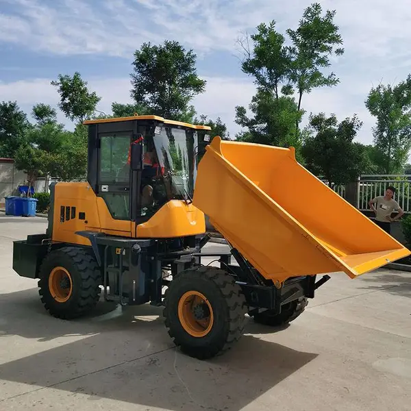 奥莱 小型装载机翻斗车 工地大型装载车 建筑机械前卸式工程车