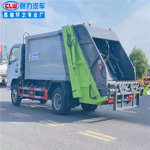 适合物业小区用的压缩式垃圾车 小型6方压缩垃圾清运车生产工厂