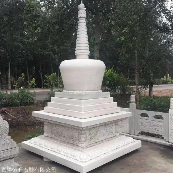 石雕陀罗尼经塔制作公司石材雕刻覆钵塔价钱