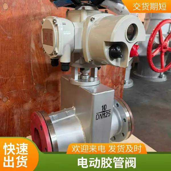 耐腐蚀耐酸碱排泥浆排矿渣粉尘 胶管阀 GJ941X-10P不锈钢法兰管夹阀