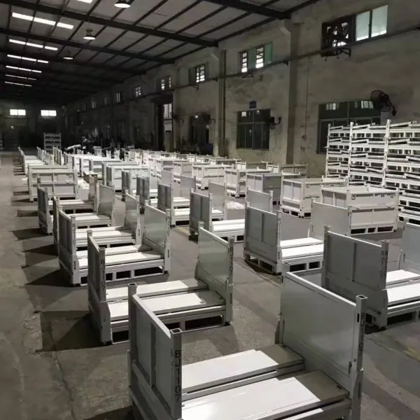 金属周转箱 可折叠可堆垛金属料箱 物流运输物料箱非标定制