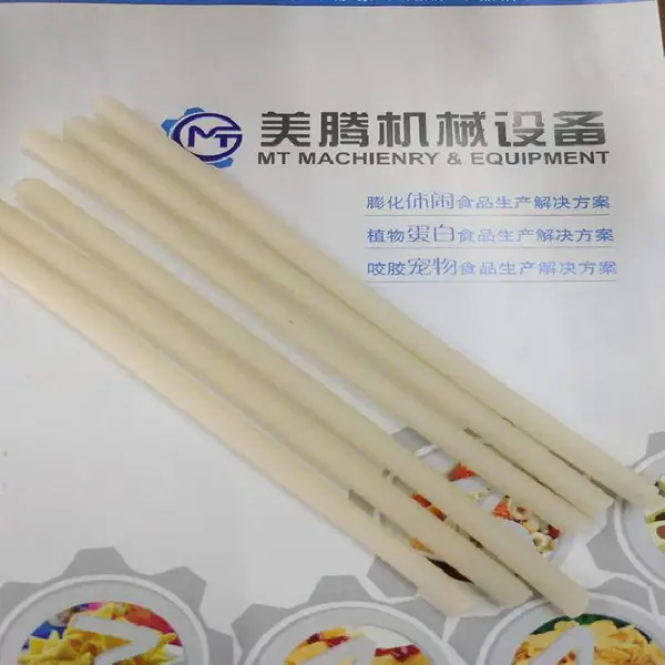 珍珠奶茶粗大米吸管加工机器 斜口通心粉生产线配置
