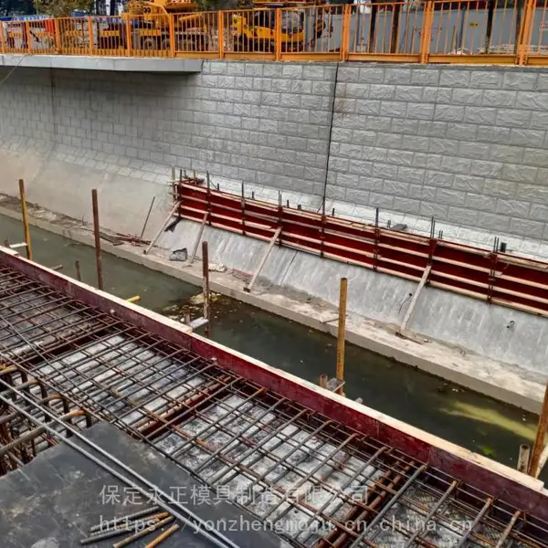 河道造型模具可原型复制图案 水渠护坡砖模具厂家