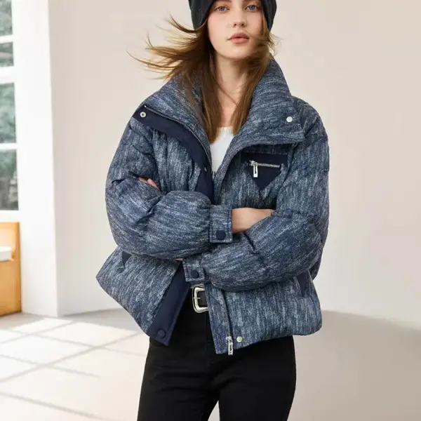 时尚防风保暖外套澜卡羽绒服品牌尾货库存女装 混批走份批发