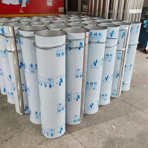 不锈钢无缝焊接白铁皮排风排烟排气中央空调保温镀锌除尘通风管道