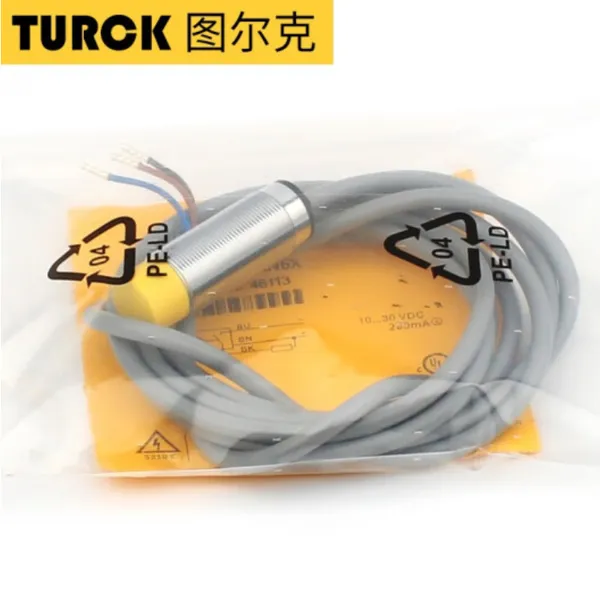 图尔克接NI8-G18-AD4X近开关传感器 接端类型4 引脚 M12 连接器