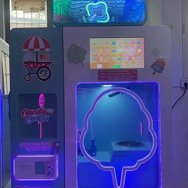 全自助棉花糖机Full self-service cotton candy machine