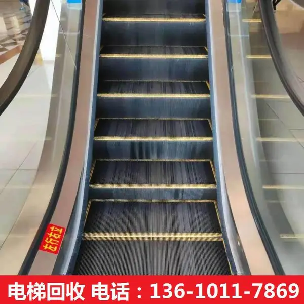 回收电梯 商场淘汰旧手扶梯回收处理 二手螺杆式客梯回收利用