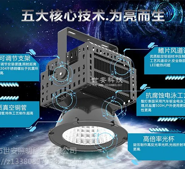 室内外体育照明功率大LED500-1500W