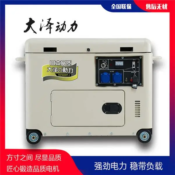 大泽动力全自动5kw小型柴油发电机