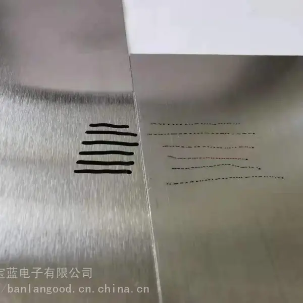 金属铭牌AF喷涂加工,商标LOGO防指纹处理,镜面不锈钢隐指纹处理