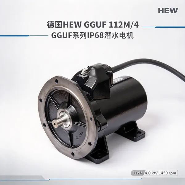 德国HEW赫尔福德 GGUF112M/4潜水电机 4kW 1450rpm IP68 污水处理厂用