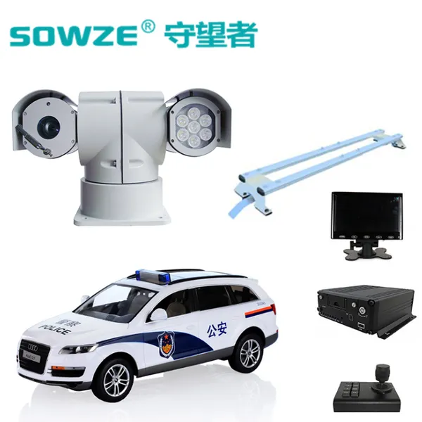 巡逻车执法车抢险救援车车载云台监控套装 全方位无死角控制监控系统 远程看监控控制云台 车载摄像头