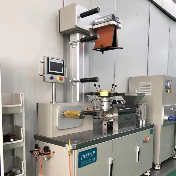 普同potop小型吹塑薄膜实验机 PA TPU PBAT PLA PE等材料可用
