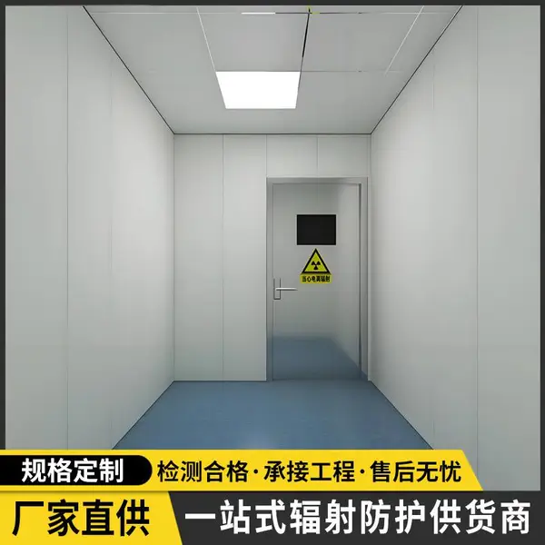 辐射防护铅门1000*2200mm 平开防辐射铅门 手动防护子母门铅门