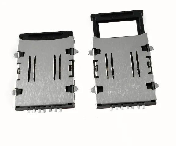 NANO SIM卡座翻盖式6PIN-7PIN SIM通讯卡座现货
