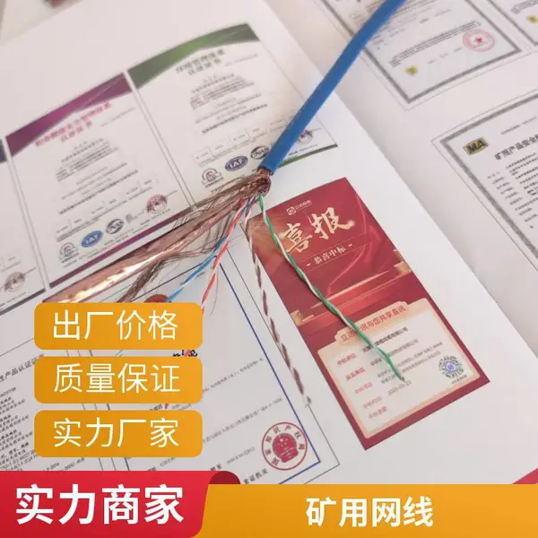 矿用超五类屏蔽网线MHYV4*2*0.5阻燃防爆 井下传输信号鑫津缆
