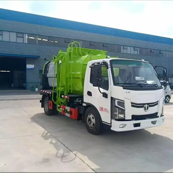 酒店厨房餐厨垃圾车 纯电动厨房垃圾泔水车 餐厨垃圾运输车