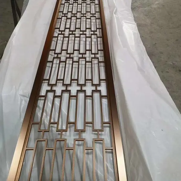 不锈钢屏风厂家 酒店餐厅不锈钢屏风制品 金属屏风隔断加工定制