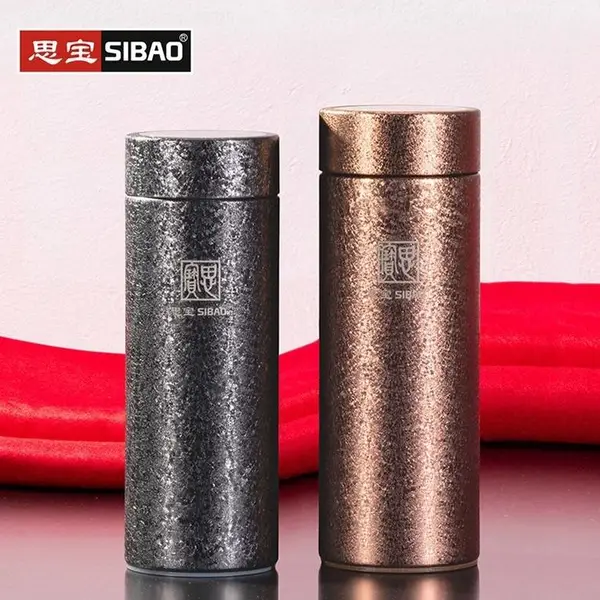 思宝保温杯批发定制 宁静致远真空保温杯