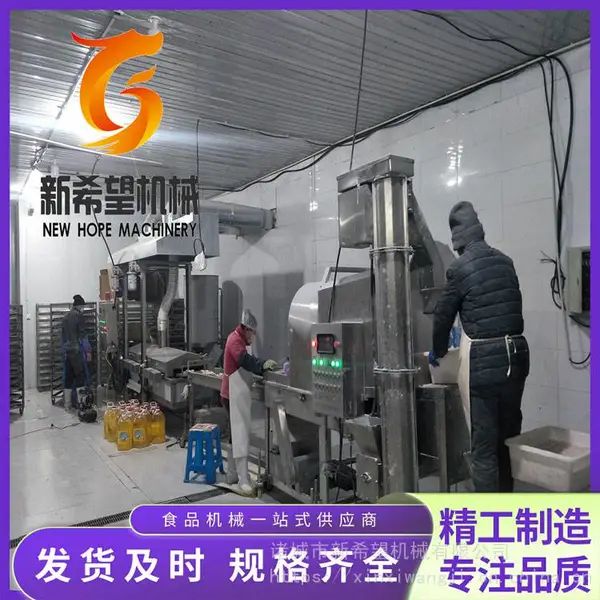 藤椒鸡块上粉机 吮指鸡裹粉油炸设备?全自动鸡块裹粉机