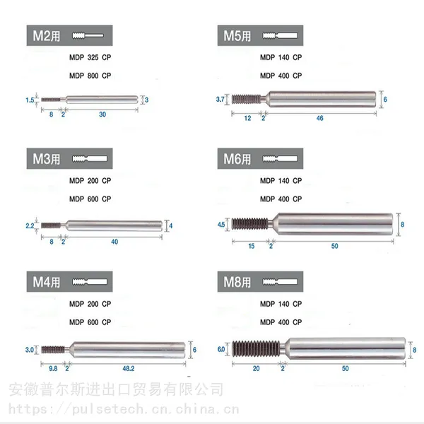 进口内孔内螺纹孔研磨CBN和金刚石磨头磨棒磨针M3M4M5M6内螺纹孔高精密研磨