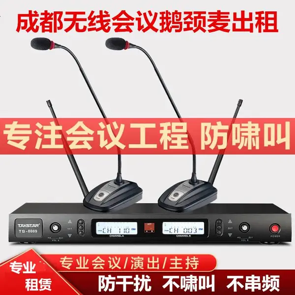 全国多地区活动会议辩论演讲用无线会议鹅颈话筒麦克风出租