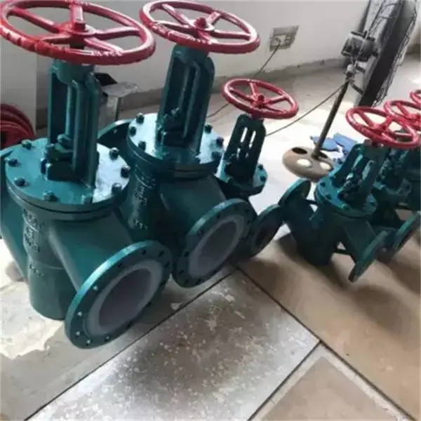 J41F46-10 DN150铸钢材质 法兰连接 衬氟阀门 手动截止阀