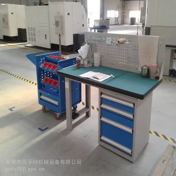 天津模具钳工装配工位碳钢喷塑加固型作业台生产厂家