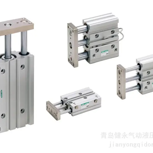 SAMIN 带导杆气缸 STG 系列 STG-B 三杆滚珠轴承双作用气缸
