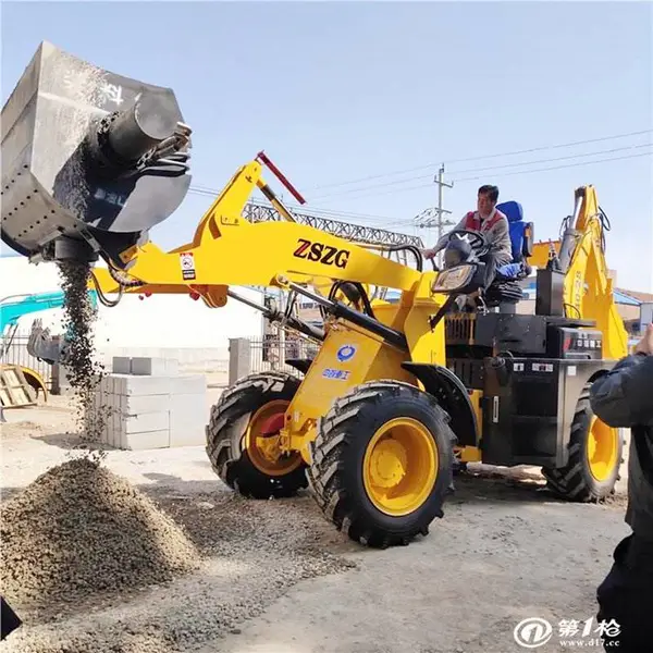 新款挖掘机出口品牌 轮式两头忙装载机液压先导传动