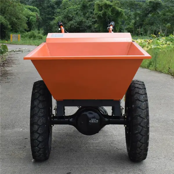 重庆岷焜科技轮距75CM汽油斗车工地转运车MK-750A大轮子汽油斗车