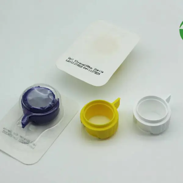J00100百千生物140目一次性手持式细胞筛网100um细胞过滤器灭菌配套50ml离心管
