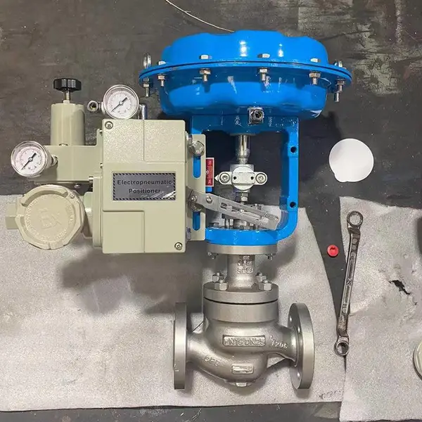 ZJHP46-16C DN200 高温蒸汽气动单座调节阀不锈钢气动薄膜调节阀