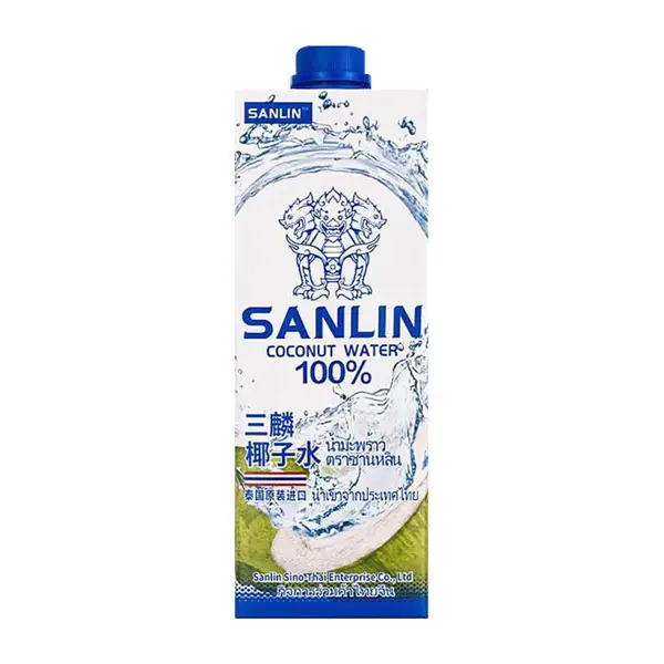 添品网浙江杭州三麟 100% 天然椰子水 1L*6 整箱 奶茶咖啡店椰子水商用饮品原料批发