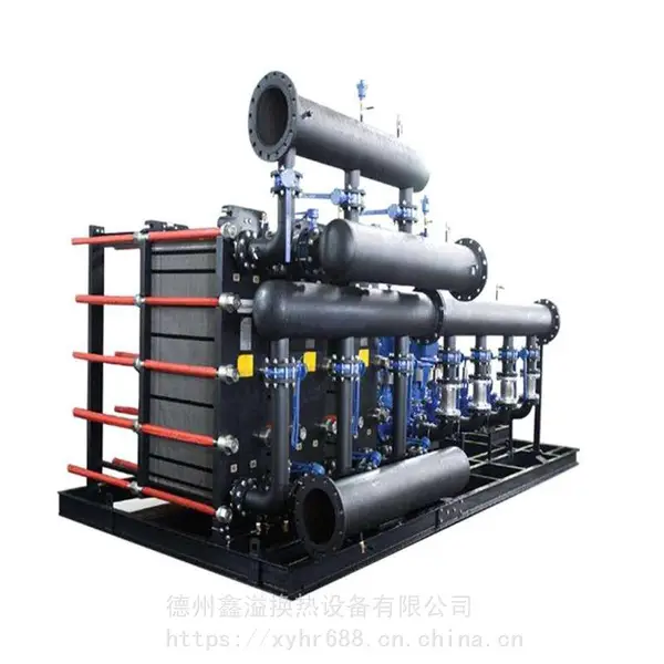 全自动混合式整体式换热机组 工业纯钛板换热机组