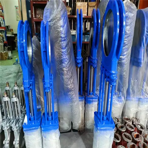 304气动不锈钢刀型闸阀 PZ973X-16P DN700硬密封软密封泥浆灰浆刀闸阀