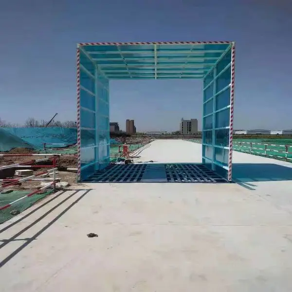 全封闭式洗轮机全自动工地工程洗轮洗车机建筑自动感应洗车机平台