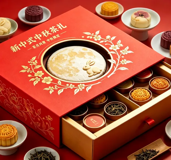 新中式中秋茶礼盒包装印刷制作案例分享