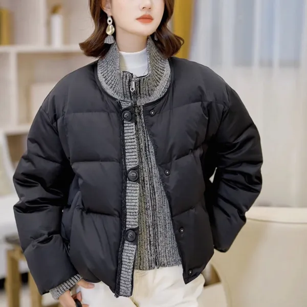 品牌雪佳乐专柜撤柜折扣女装批发 羽绒服大码外套女装库存货源