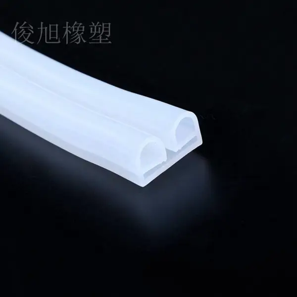 硅胶E型密封条消毒柜蒸柜密封条e型防撞条彩色透明条