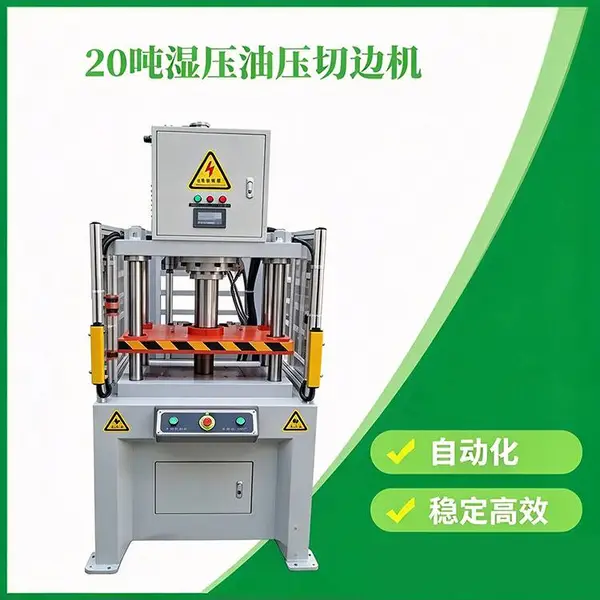 纸托设备成型机设备切边环节解析:20吨湿压油压切边机