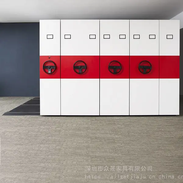 供应深圳众晟家具ZS-MF05一级电解板金属档案密集文件柜