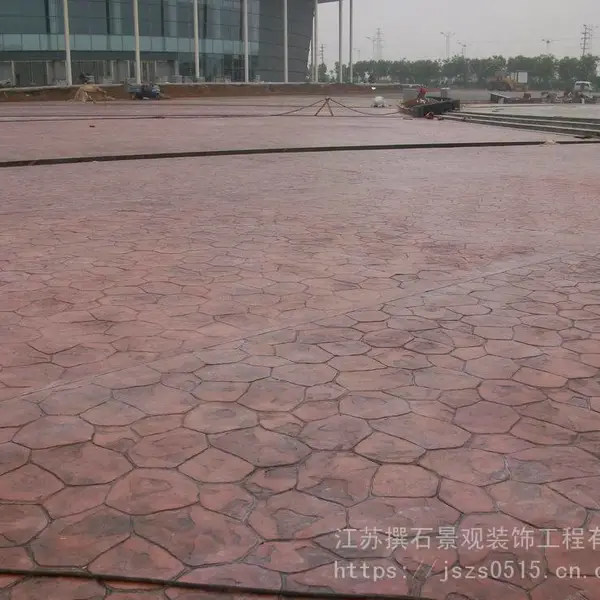 南通压花地坪厂家直供 江苏撰石景观
