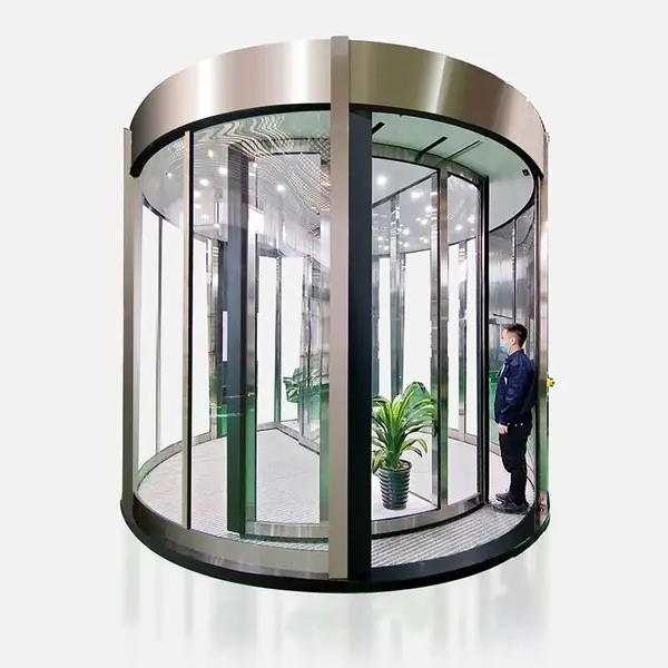 锐盾-展箱回缩不夹人SOTC金属感应两翼自动旋转门【豪华款】